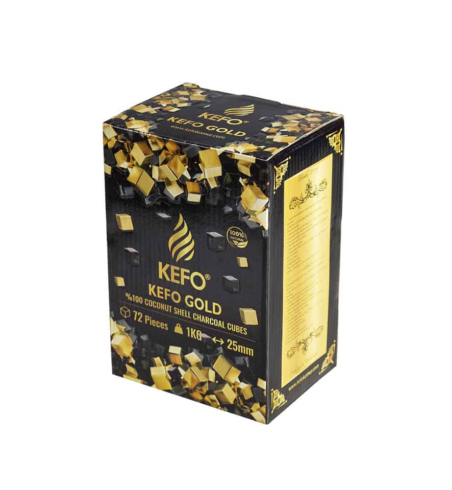 Kefo Gold 25er Nargile Kömürü 1KG