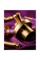 Union Fibonacci PVD Violet Velvet mor altın premium nargile takımı