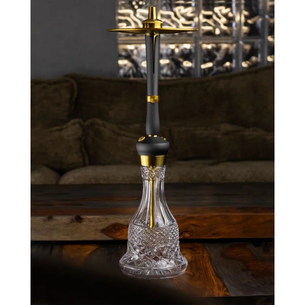 Hoob Enzo Gold Nargile Takımı Caesar Crystal Şişe