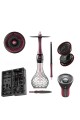 Maxx Royal Ruby Black Nargile Full Set