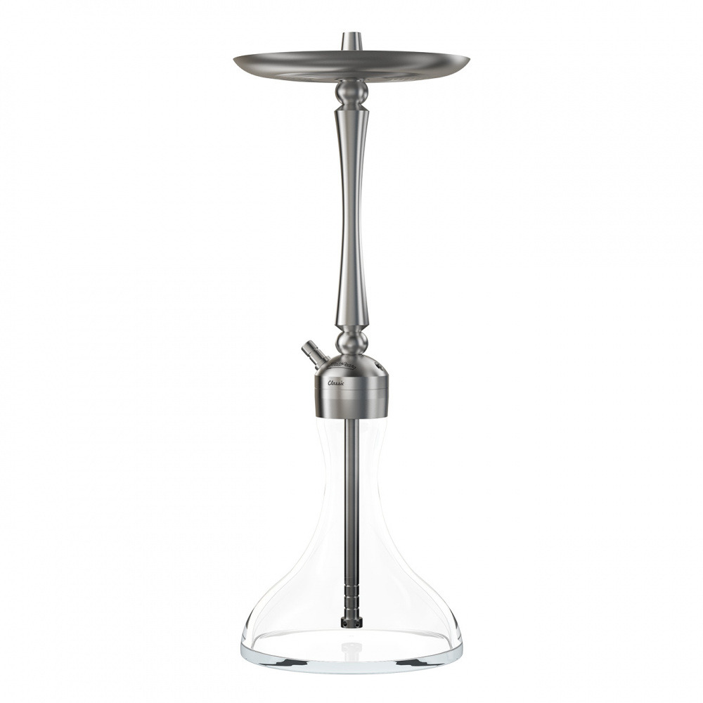 MattPear Classic Slim Nargile Takımı Vidalı Şeffaf Şişeli