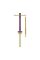Alpha Hookah Echo Gold Jade Purple Mor Nargile Takımı 360 Tahliye