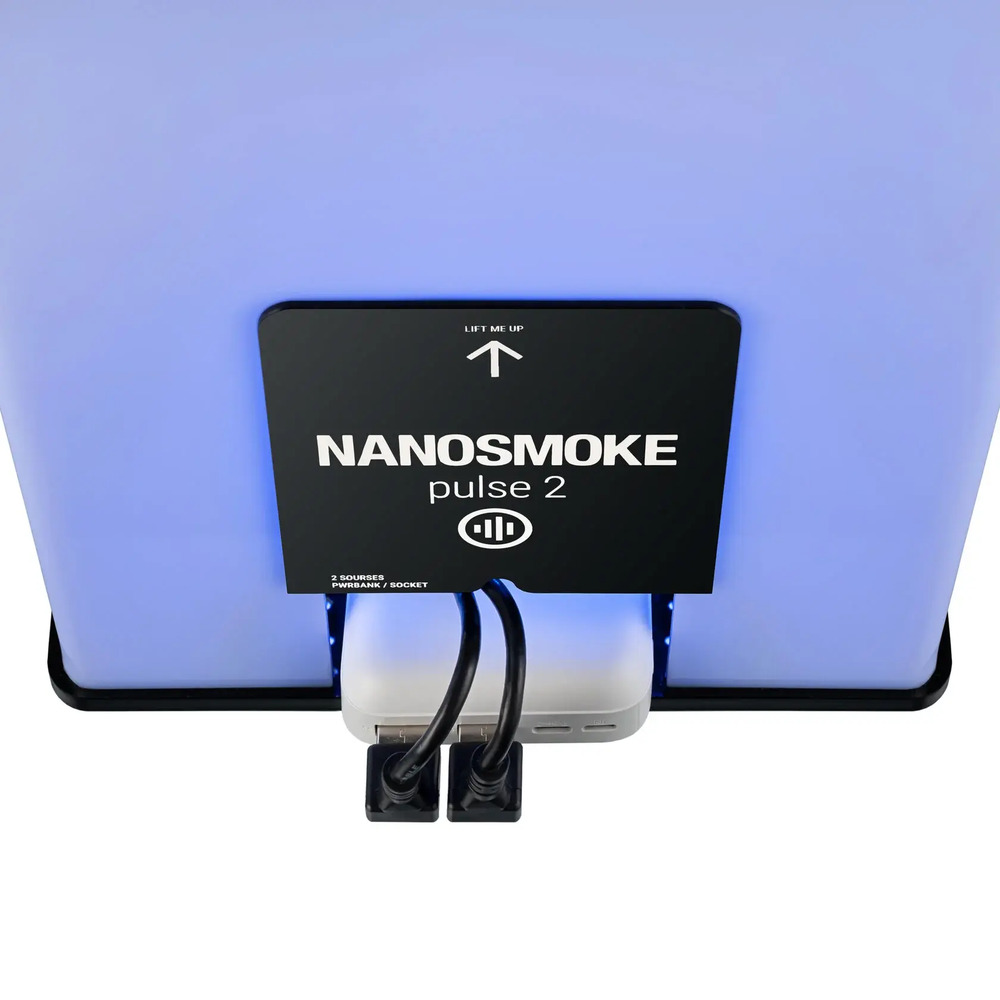 Nano Smoke Pulse 2 sese duyarlı LED aydınlatmalı nargile