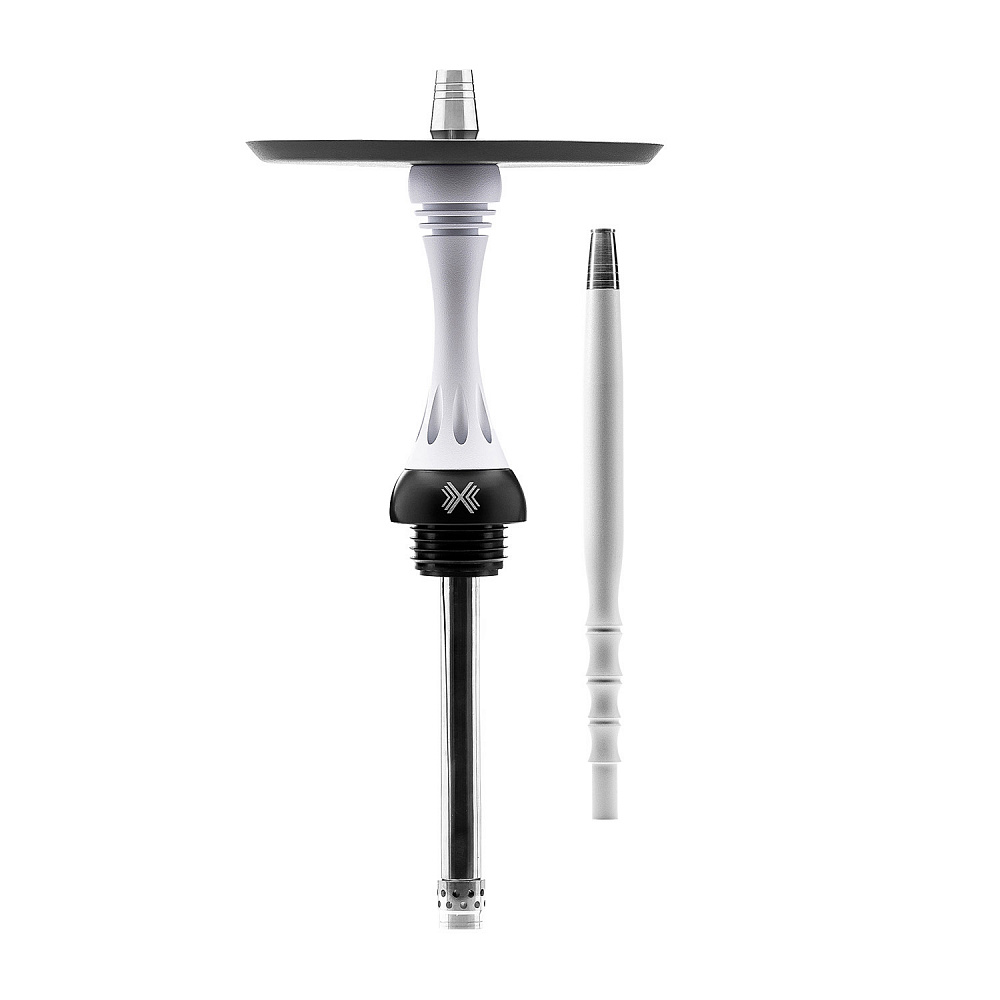Alpha Hookah Model X dikey tahliyeli paslanmaz çelik nargile