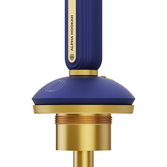 Alpha Hookah Echo Gold Sapphire Blue Nargile Takımı