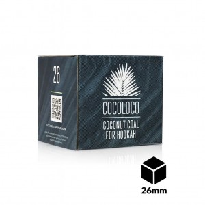 Cocoloco 26mm Küp Nargile Kömürü (1 KG) - %100 Doğal Hindistan Cevizi
