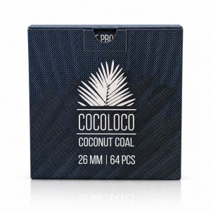 Cocoloco 26mm Küp Nargile Kömürü (1 KG) - %100 Doğal Hindistan Cevizi