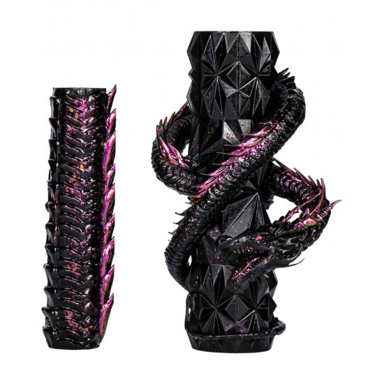 Moze Breeze Two Dragon Sleeve Black Fuchsia Set
