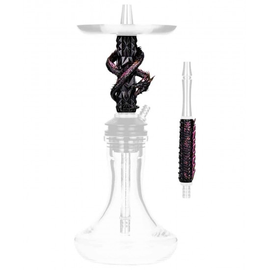 Moze Breeze Two Dragon Sleeve Black Fuchsia Set
