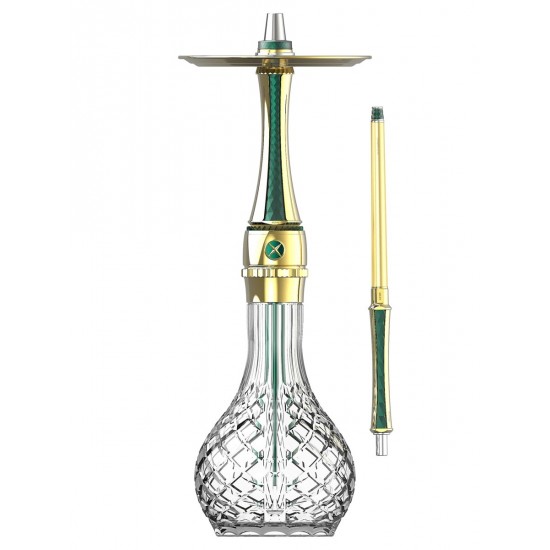 Maxx Royal Emerald Gold Nargile Full Set