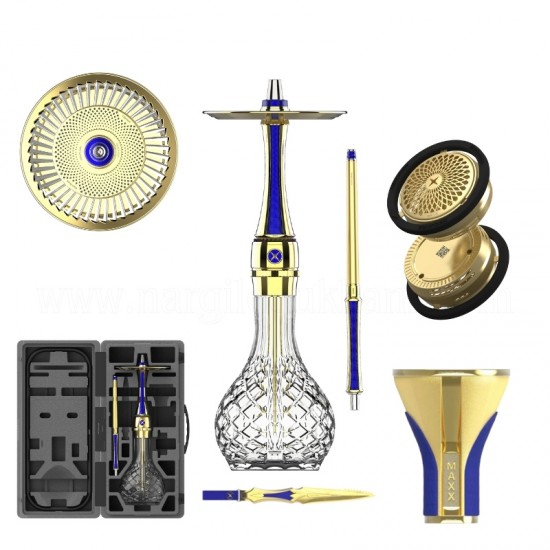 Maxx Royal Ocean Gold Nargile Full Set