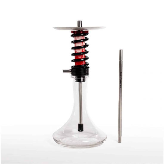 Shi Carver Acryl Red White Nargile Takımı