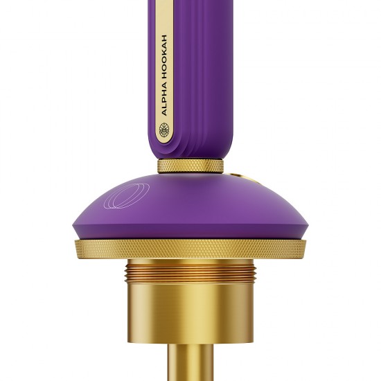 Alpha Hookah Echo Gold Jade Purple Nargile Takımı